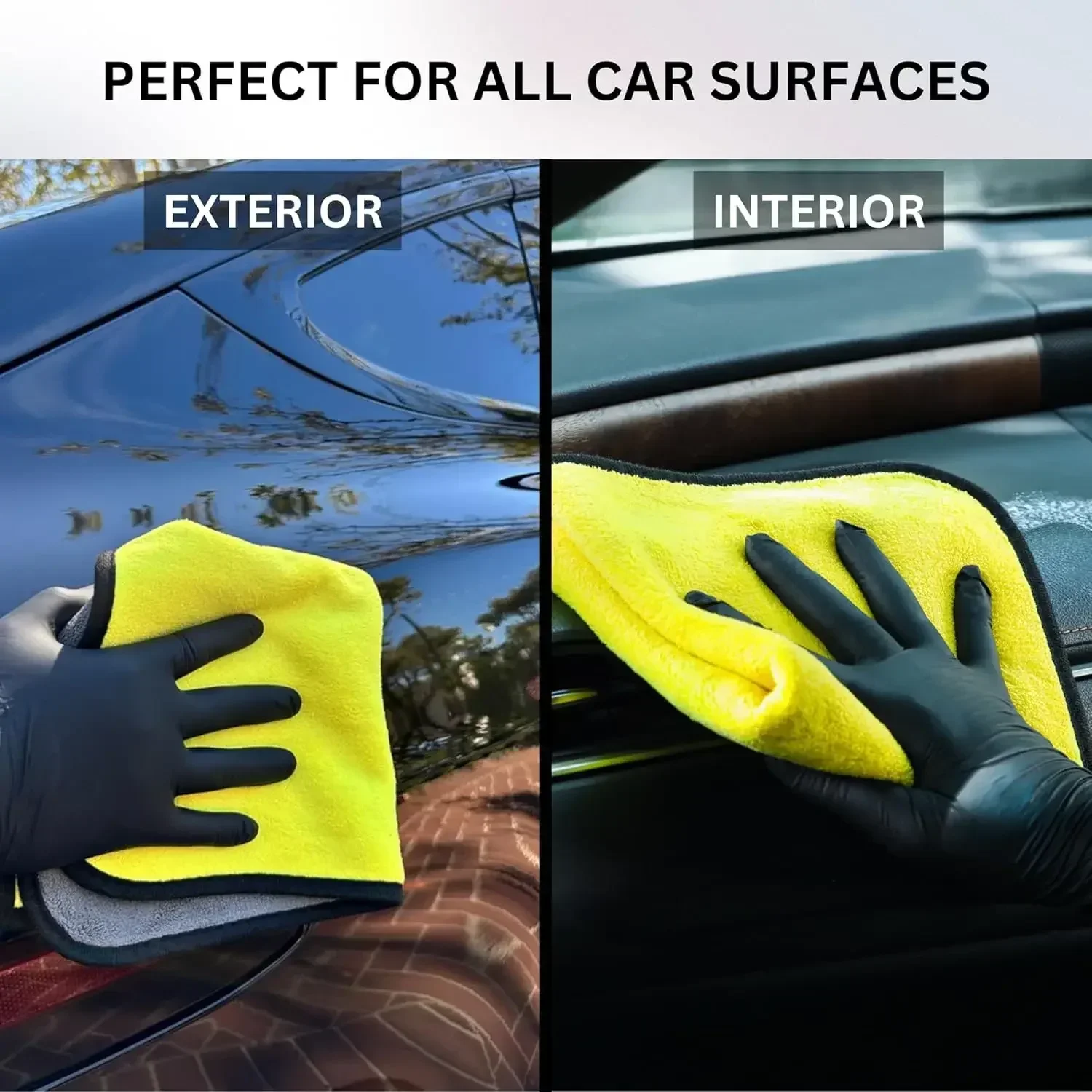 Microfiber Car Drying Towel Super Absorbent - 1/10 pz Panno in microfibra per