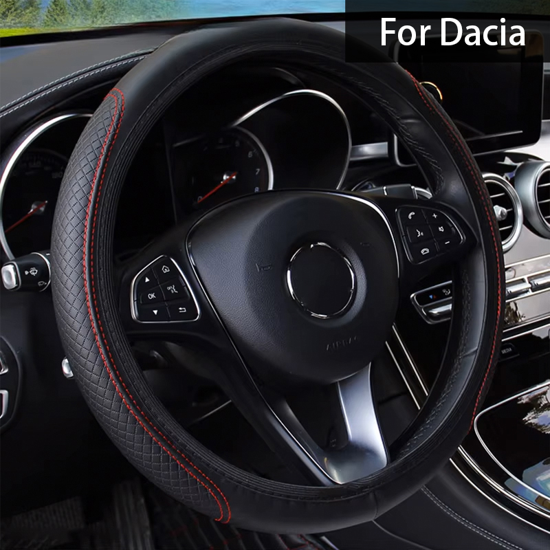 Car Steering Wheel Cover Anti Slip Breathable - Coprivolante per auto Coprivolante in pelle