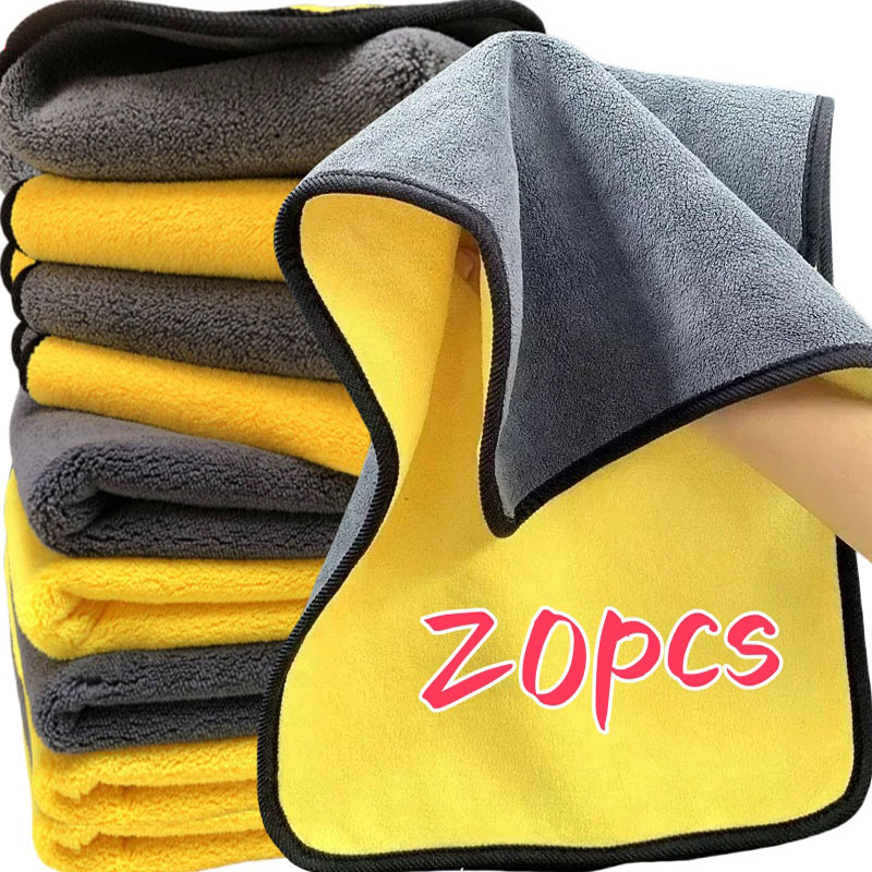 Microfiber Car Drying Towel Super Absorbent - 1/20 pz addensare panni in microfibra