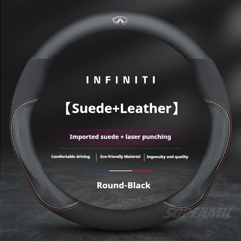 Car Steering Wheel Cover Anti Slip Breathable - Per Infiniti EX FX JX ESQ