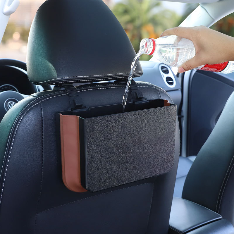 Waterproof Car Trash Can With Lid - Cestino per auto appeso pieghevole portatile