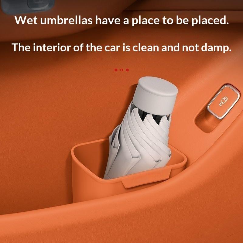 Nuovo Portabicchieri in Silico - Waterproof Car Trash Can With Lid recensione e prezzo