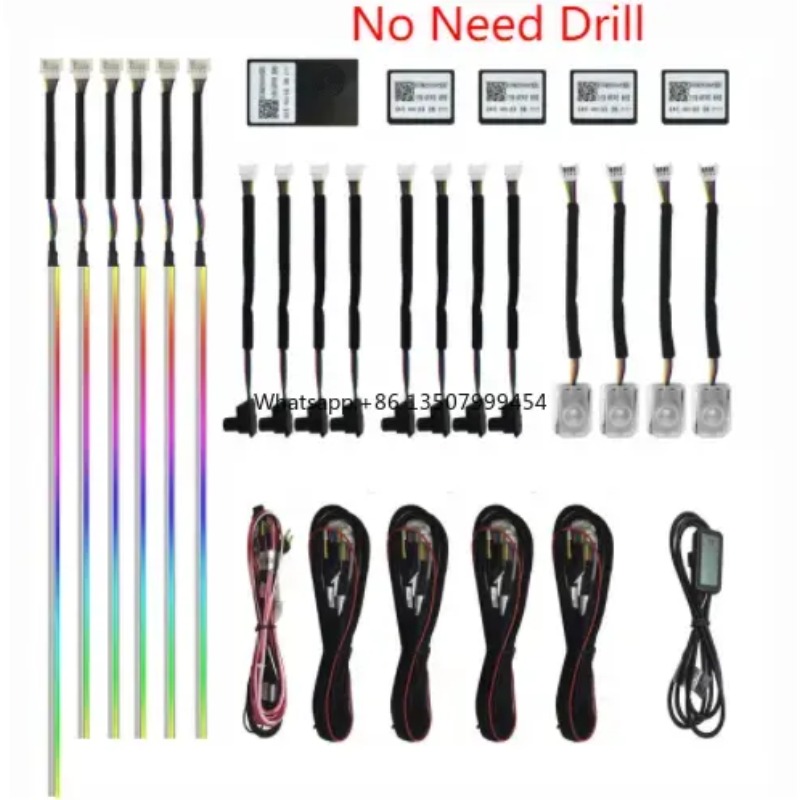 Striscia LED A80 a 64 Colori p - Led Ambient Interior Car Lights App Control recensione e prezzo