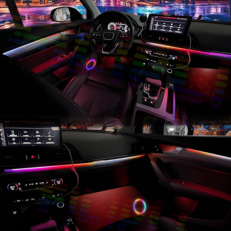 Kit di illuminazione ambiental - Led Ambient Interior Car Lights App Control recensione e prezzo